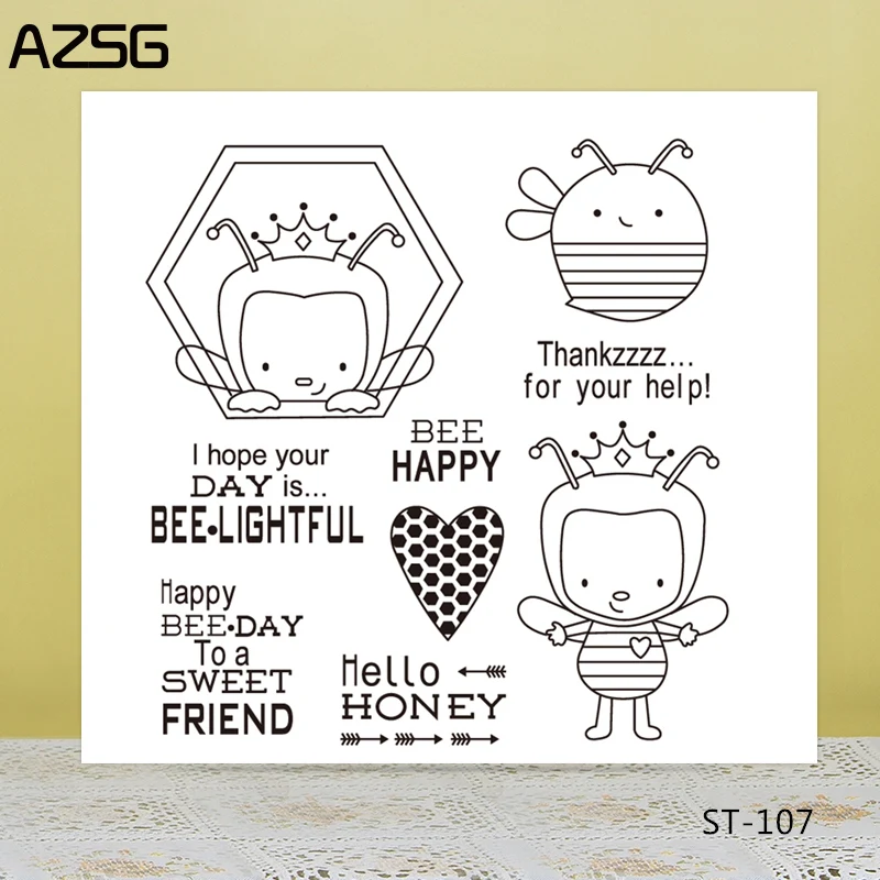 AZSG Bee Queen Silicone Clear Stamps/Seal For DIY Scrapbooking Decorative Card Making Craft Fun Decoration Supplies
AZSG Bee Queen Silicone Clear Stamps/Seal For DIY Scrapbooking Decorative Card Making Craft Fun Decoration Supplies
