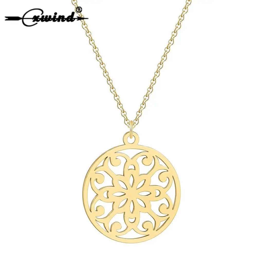 Cxwind 2018 Karma Round Flower Necklace Yoga Chakra Pendant Mandala Necklaces for Women Fashion Luckly Collar Jewelry Wholesale
Cxwind 2018 Karma Round Flower Necklace Yoga Chakra Pendant Mandala Necklaces for Women Fashion Luckly Collar Jewelry Wholesale