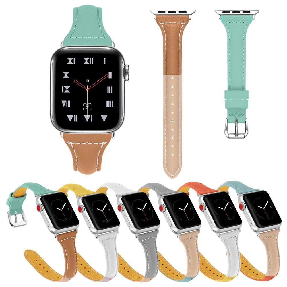 Slim Leather Strap for Apple Watch 7 Band Series 6 SE 5 4 3 Three-color Replacement Bracelet for Iwatch 41mm 45mm 40mm 44mm Belt
Slim Leather Strap for Apple Watch 7 Band Series 6 SE 5 4 3 Three-color Replacement Bracelet for Iwatch 41mm 45mm 40mm 44mm Belt