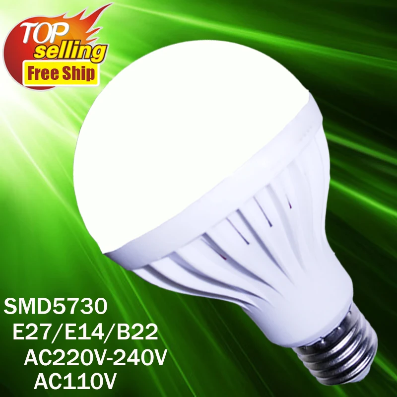Светодиодная лампа 2835 SMD 5730 110 В 220 светодиодная белые теплые светодиодные лампы