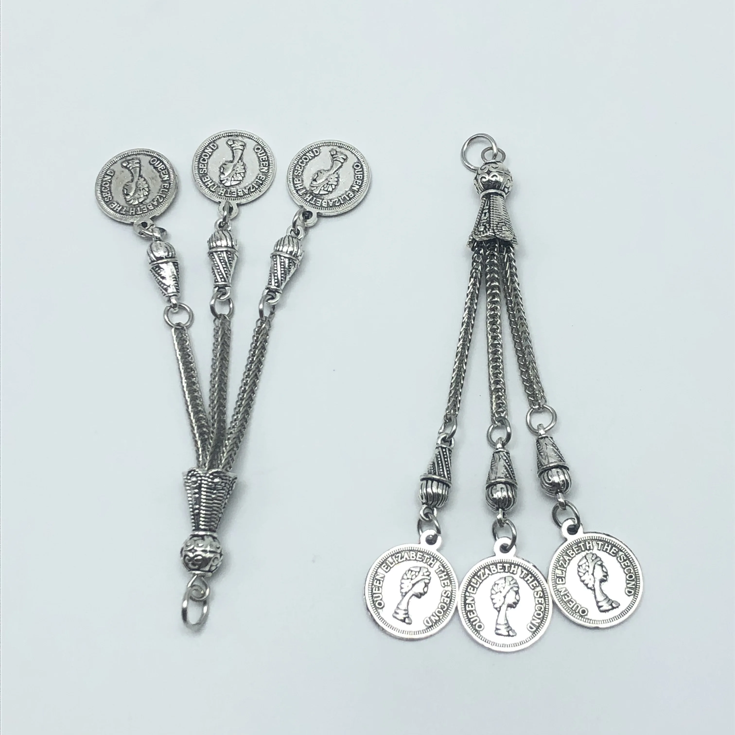 JunKang 2pcs Tibetan silver Turkey disc queen Elizabeth charm rosary pendant DIY handmade bracelet necklace jewelry findings
JunKang 2pcs Tibetan silver Turkey disc queen Elizabeth charm rosary pendant DIY handmade bracelet necklace jewelry findings