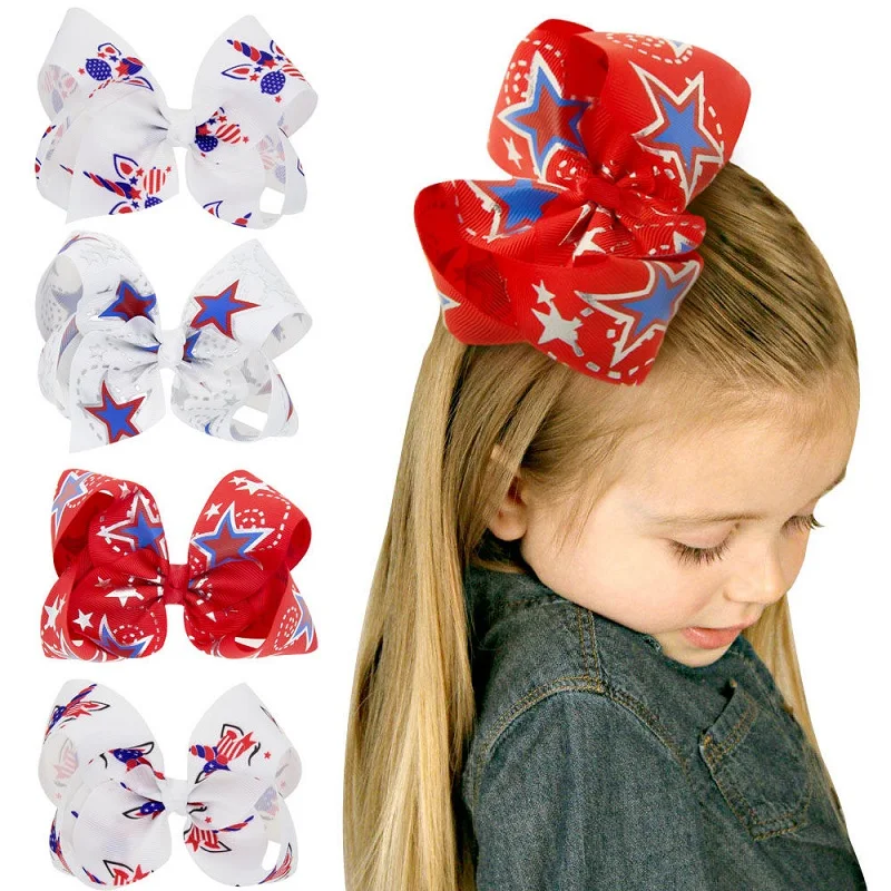 Red White and Blue Hair Bow, Patriotic Bow, 4th Of July Hairbow, American Hair Bows, Independence Day Hair clips BB025D
Red White and Blue Hair Bow, Patriotic Bow, 4th Of July Hairbow, American Hair Bows, Independence Day Hair clips BB025D