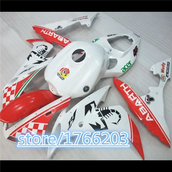 ABS Fairing Set for red white YZF-R1 2004 2006 04-06 04 06 2004-2006 R1 05 YZF R1 2004-2006 YZF1000 04 05 06 Plastic Kit BBF
ABS Fairing Set for red white YZF-R1 2004 2006 04-06 04 06 2004-2006 R1 05 YZF R1 2004-2006 YZF1000 04 05 06 Plastic Kit BBF