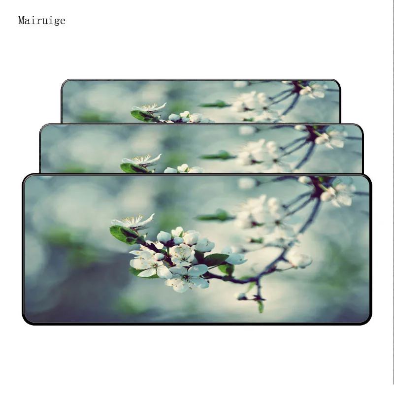 Mairuige Beautiful White Cherry Flower Large Lock Edge Mouse Pads Gaming Rubber Gamer Soft Comfort Mouse Mat For CSGO LOL DOTA
Mairuige Beautiful White Cherry Flower Large Lock Edge Mouse Pads Gaming Rubber Gamer Soft Comfort Mouse Mat For CSGO LOL DOTA