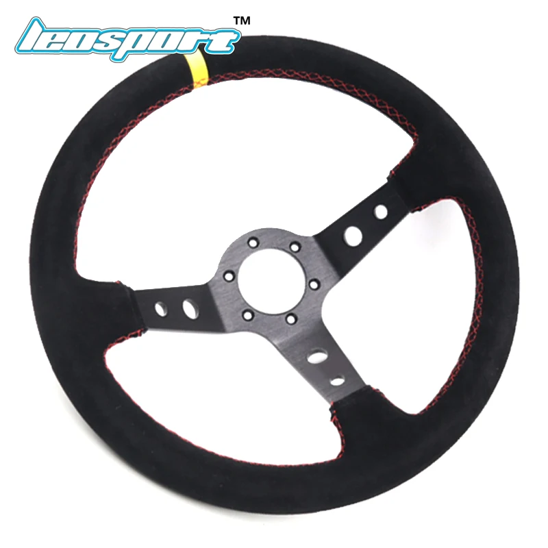 14" (350mm)Racing Steering Wheel suede Leather black iron frame Steering Wheel Game Racing Steering Wheel with logo
14" (350mm)Racing Steering Wheel suede Leather black iron frame Steering Wheel Game Racing Steering Wheel with logo