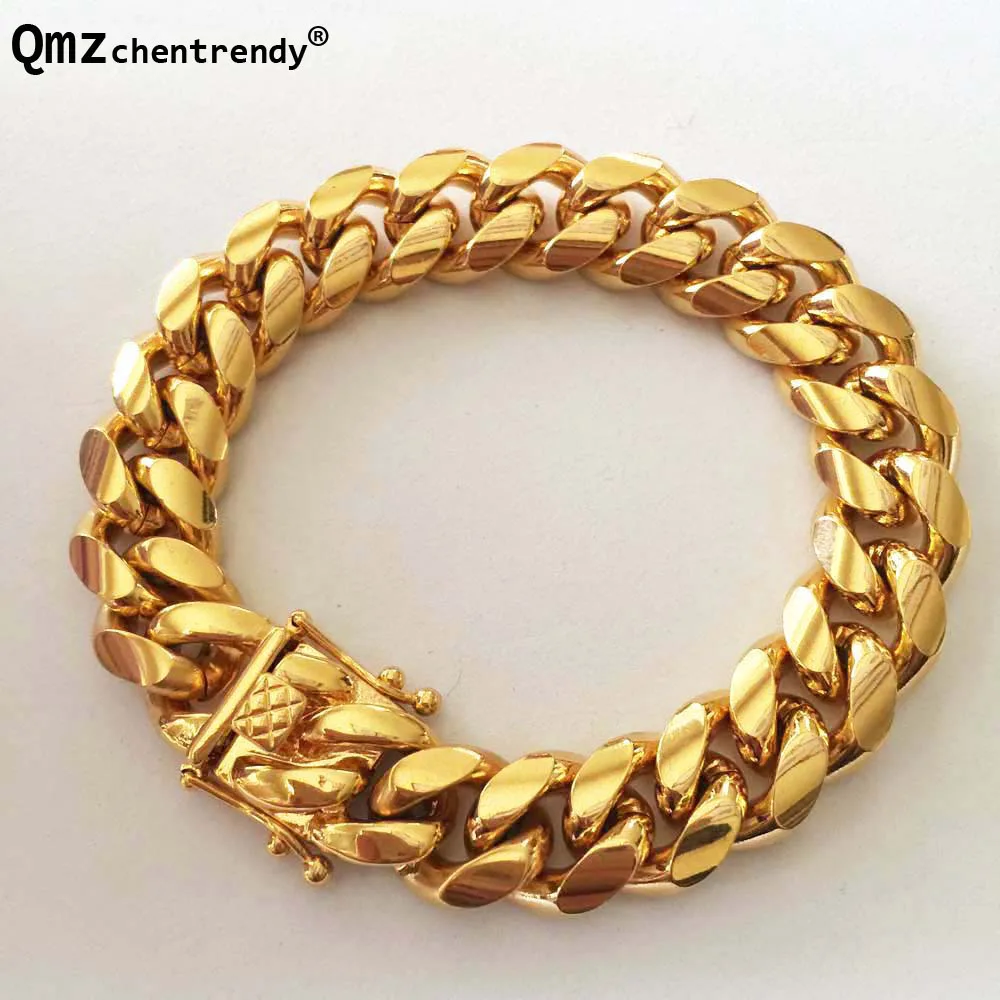 Top Quality Stainless Steel Curb Cuban Chain Dragon Clasp Lock Men Bracelet Fashion Hip hop Bangles Rocker Jewelry 8/10/12/14mm
Top Quality Stainless Steel Curb Cuban Chain Dragon Clasp Lock Men Bracelet Fashion Hip hop Bangles Rocker Jewelry 8/10/12/14mm