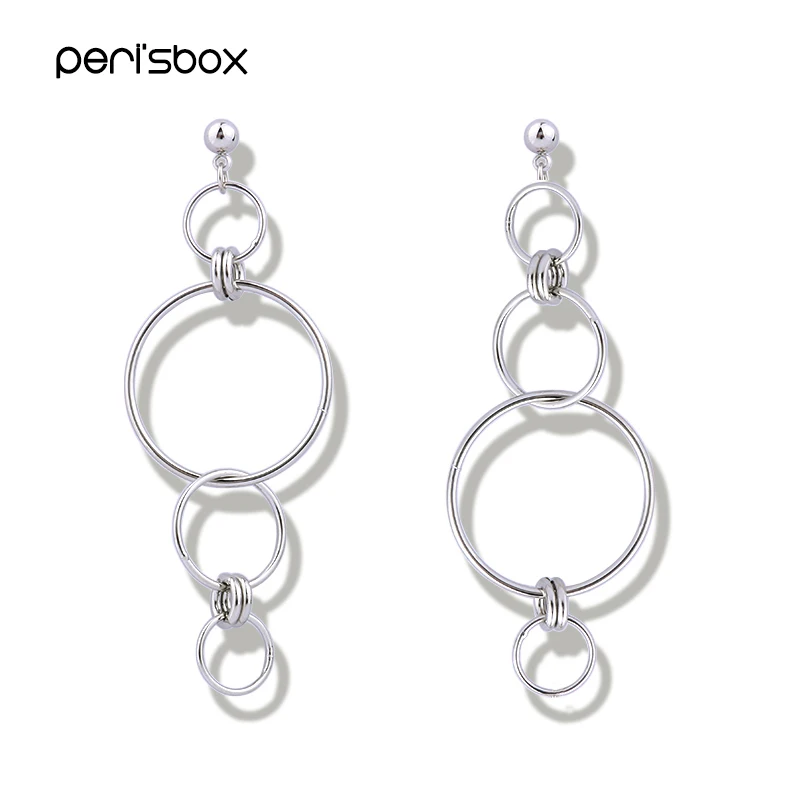 Peri'sBox Gold Silver Color Asymmetric Multi Hoops Earrings for Women Small Big Circle Hanging Earrings Drop Geometric Earrings
Peri'sBox Gold Silver Color Asymmetric Multi Hoops Earrings for Women Small Big Circle Hanging Earrings Drop Geometric Earrings
