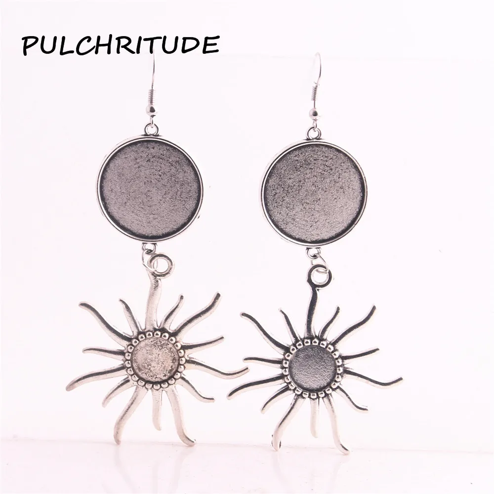 PULCHRITUDE 6 шт./лот металлического сплава эвакуатор Цвета солнце Форма кабошон