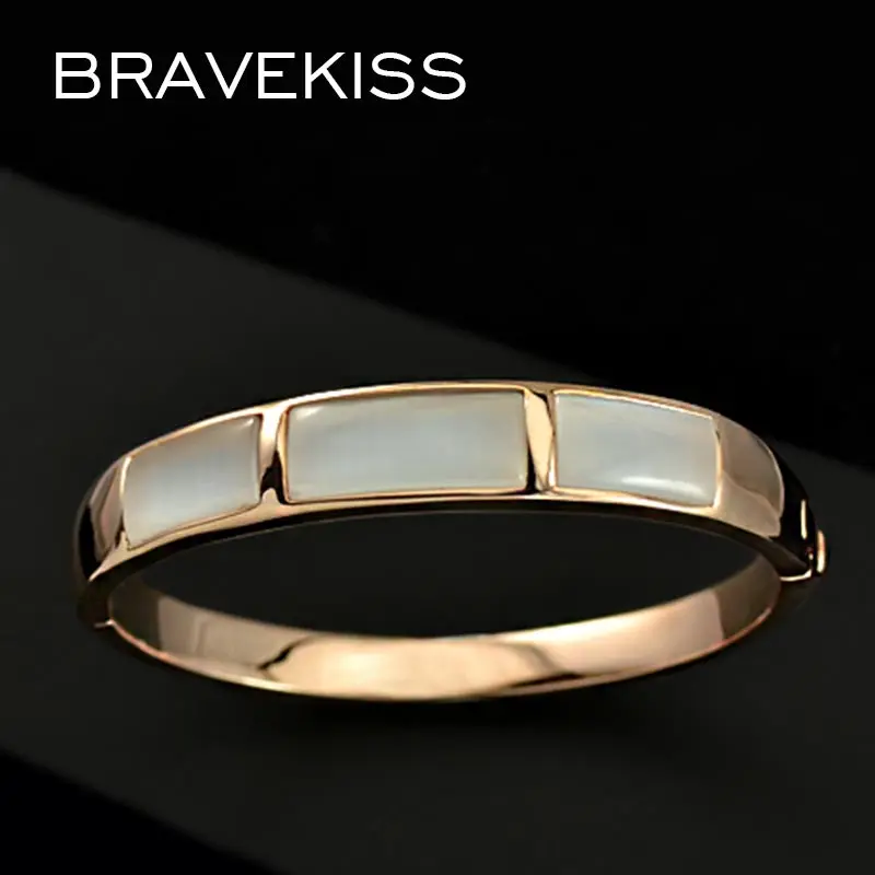 BRAVEKISS Rose Gold Color Imitation Opal Stone Cuff Bracelet for Women Fashion Bracelets Jewelry Accessories Girls Gift BJB0080
BRAVEKISS Rose Gold Color Imitation Opal Stone Cuff Bracelet for Women Fashion Bracelets Jewelry Accessories Girls Gift BJB0080
