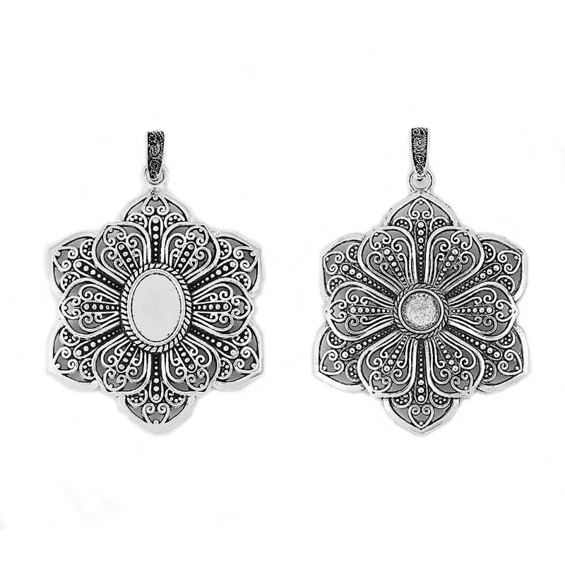 4PCS Antique Large Filigree Flower Charms Pendants Round/Oval Blank Cameo Cabochon Base Setting, DIY Necklace Jewelry
4PCS Antique Large Filigree Flower Charms Pendants Round/Oval Blank Cameo Cabochon Base Setting, DIY Necklace Jewelry