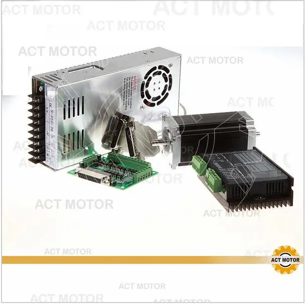 ACT Motor 1Axis Nema23 Stepper Motor Dual Shaft 23HS2430B 425oz-in 3A 4Leads Bipolar+Driver DM542 128Micro Engraving Laser Cut
ACT Motor 1Axis Nema23 Stepper Motor Dual Shaft 23HS2430B 425oz-in 3A 4Leads Bipolar+Driver DM542 128Micro Engraving Laser Cut