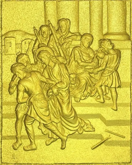 New 3d model relief for cnc in RLF file format 1_from_14_Jesus all scenes way of the cross
New 3d model relief for cnc in RLF file format 1_from_14_Jesus all scenes way of the cross