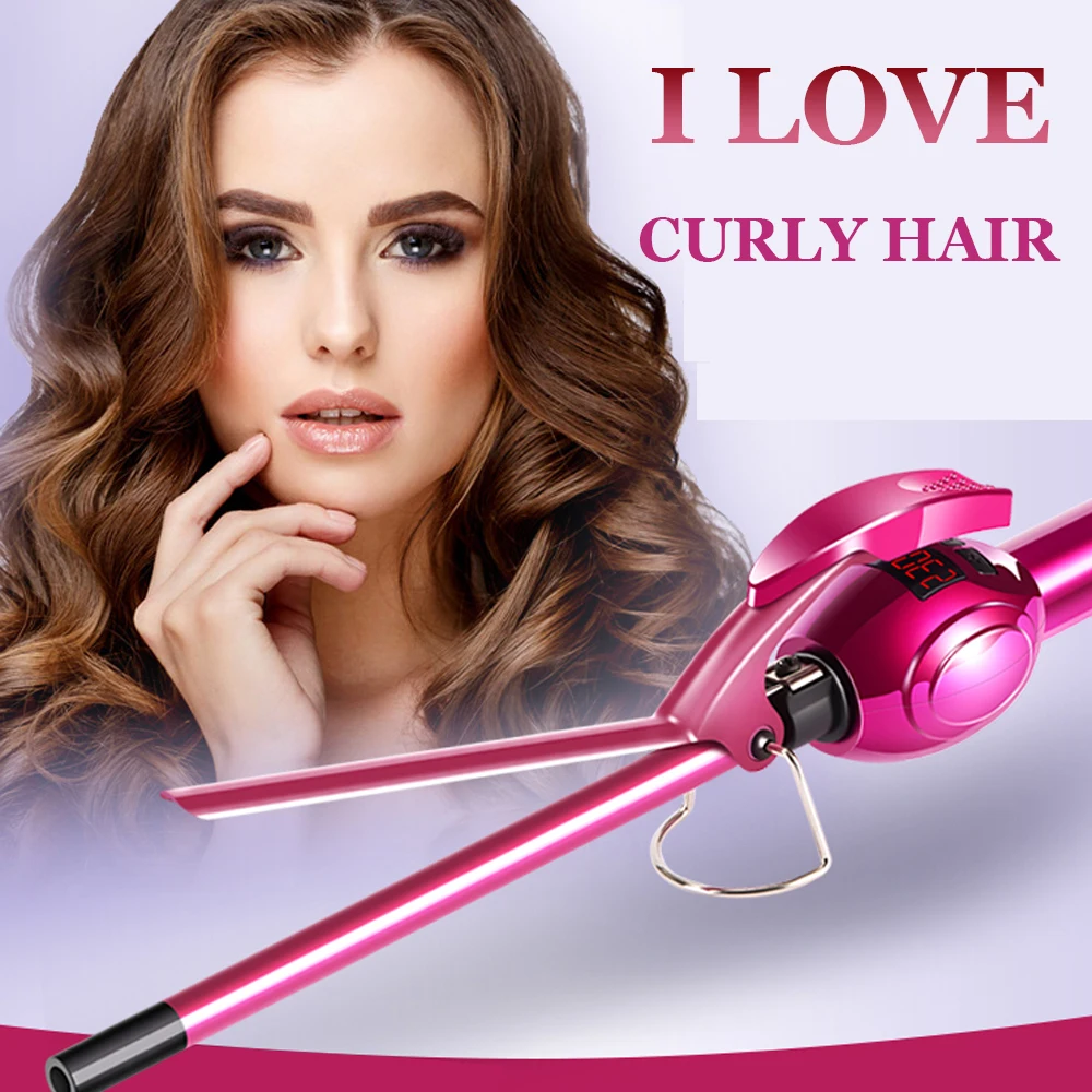 Digital High Quality 9mm Hair Curler Roller Waver 5S Fast Heating Hair Curling Iron wand Tourmaline Ceramic Deep wave Stick
Digital High Quality 9mm Hair Curler Roller Waver 5S Fast Heating Hair Curling Iron wand Tourmaline Ceramic Deep wave Stick