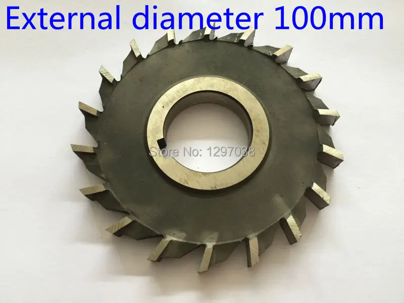 1PCS 100 external diameter HSS three straight tooth blade cutter, high-speed steel Slot milling cutter
1PCS 100 external diameter HSS three straight tooth blade cutter, high-speed steel Slot milling cutter
