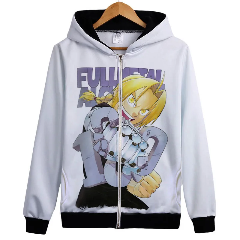 Аниме Fullmetal Alchemist пальто с капюшоном металлическая куртка Алхимик Edward Elric