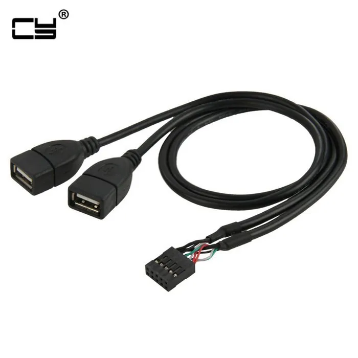 10-контактный/9-контактный разъем материнской платы на двойной разъем USB 2,0, кабель-переходник 50 см
10-контактный/9-контактный разъем материнской платы на двойной разъем USB 2,0, кабель-переходник 50 см