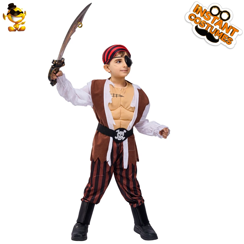 DSPLAY Kids Boys Muscle Pirate Costume Halloween Cosplay Domineering Pirate Costume Christmas Children New Year Party
DSPLAY Kids Boys Muscle Pirate Costume Halloween Cosplay Domineering Pirate Costume Christmas Children New Year Party
