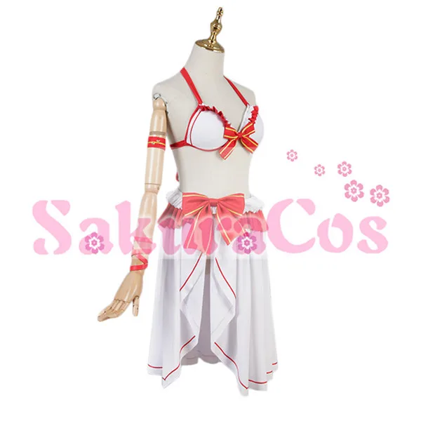 Sword Art Online SAO ALO AsunaYuuki Card platinum white sexy swimming suit female dress Halloween cosplay costume
Sword Art Online SAO ALO AsunaYuuki Card platinum white sexy swimming suit female dress Halloween cosplay costume