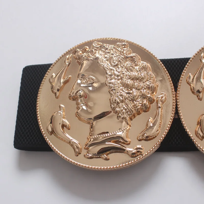 Woman Elastic Waistband Corset Lady Black Cummerbunds Gold Wide Stretch Dress Waistband Belt Women Girls Apparel Accessories
Woman Elastic Waistband Corset Lady Black Cummerbunds Gold Wide Stretch Dress Waistband Belt Women Girls Apparel Accessories
