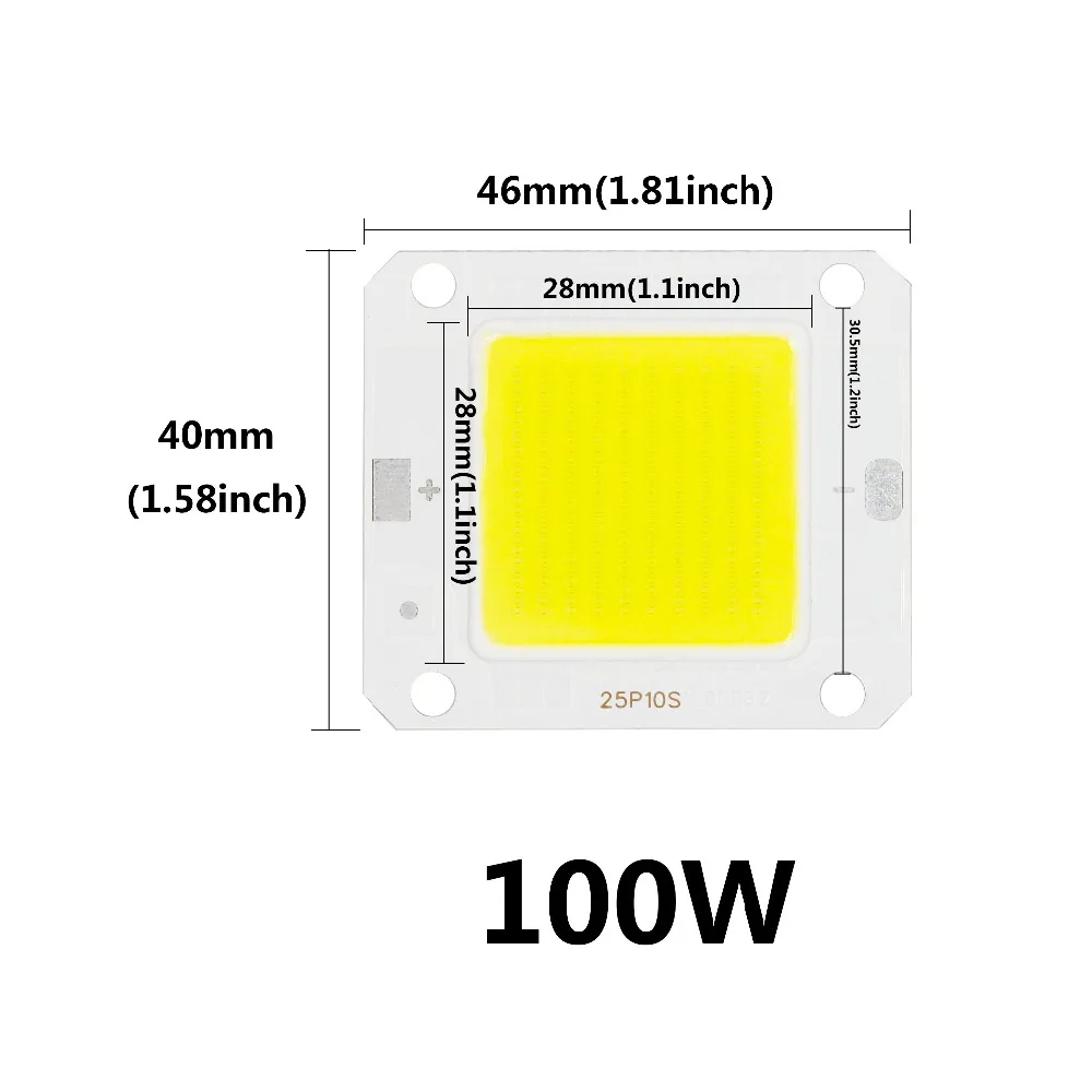 10W 20W 30W 50W 70W 100W High Power LED Chip COB LED SMD diodes For Floodlight Spotlight Bulbs Flip chip For DIY 30-34V
10W 20W 30W 50W 70W 100W High Power LED Chip COB LED SMD diodes For Floodlight Spotlight Bulbs Flip chip For DIY 30-34V