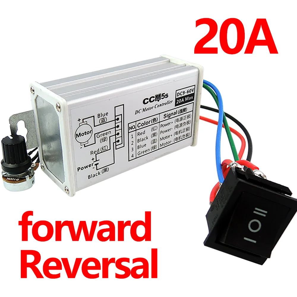 HANLEI Регулятор скорости двигателя постоянного тока 20А
HANLEI Регулятор скорости двигателя постоянного тока 20А