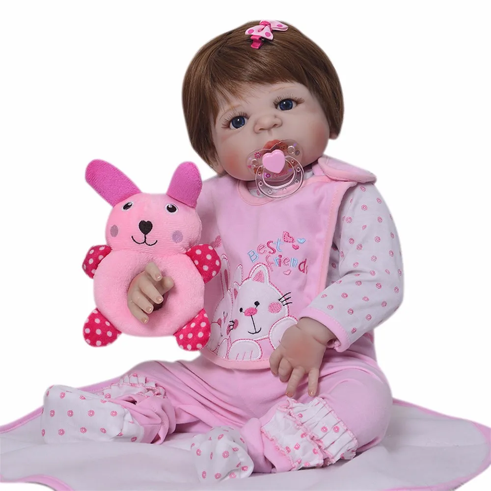 Милые реалистичные силиконовые куклы Reborn Baby Menina Alive 23 ''для новорожденных