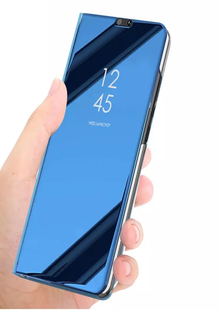 Умный флип-чехол с зеркалом Honor 8X для Huawei Y7 Y9 Y6 Y5 2018 кожаный чехол-подставка