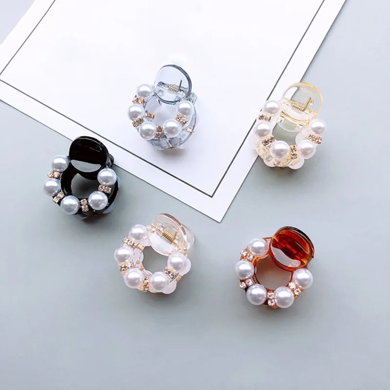 Women Girls Pearl Rhinestone Hair Clips Claws Mini Crystal Barrettes Hairpins Fashion Hair Accessories Party Wedding Headdress
Women Girls Pearl Rhinestone Hair Clips Claws Mini Crystal Barrettes Hairpins Fashion Hair Accessories Party Wedding Headdress