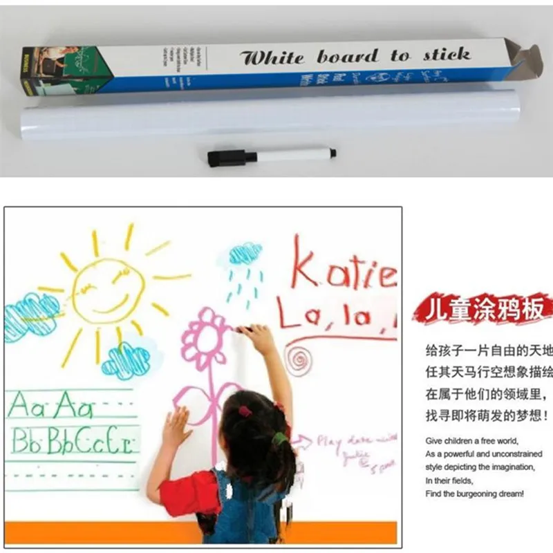 Free Ship 50PCS 45*200cm Vinyl Whiteboard/Blackboard Stickers Removable Graffiti DIY Home Wall Sticker For Kids Children Rooms
Free Ship 50PCS 45*200cm Vinyl Whiteboard/Blackboard Stickers Removable Graffiti DIY Home Wall Sticker For Kids Children Rooms