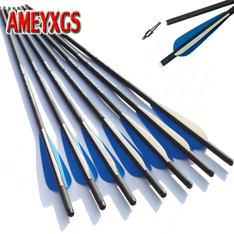 80pcs 20 Inch Archery Crossbow Arrow With 4inch vanes Feather Mix Carbon Arrow Practice Hunting Accessory
80pcs 20 Inch Archery Crossbow Arrow With 4inch vanes Feather Mix Carbon Arrow Practice Hunting Accessory