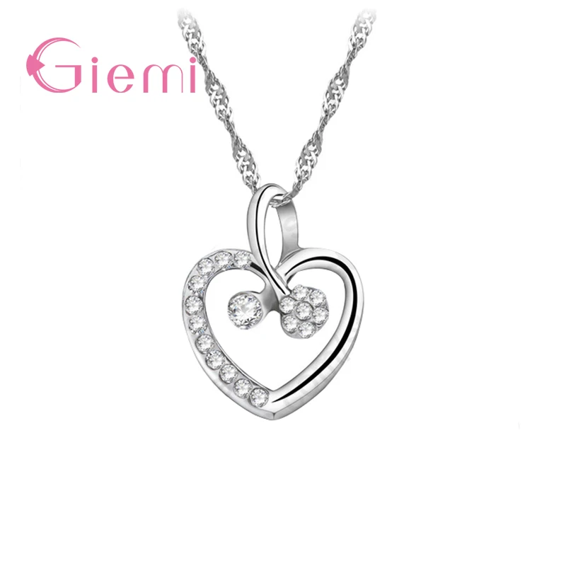 Elegant 925 Sterling Silver Love Heart Pendant Necklace for Women Girls Cute Choker Necklaces Collar Jewelry for Party
Elegant 925 Sterling Silver Love Heart Pendant Necklace for Women Girls Cute Choker Necklaces Collar Jewelry for Party