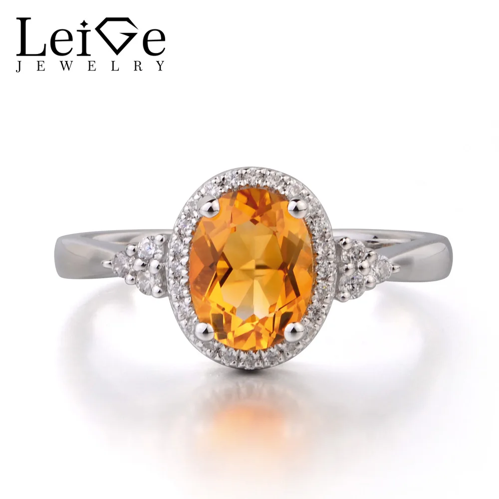 Leige Jewelry Natural Citrine 925 Sterling Silver Ring Fine Gemstone Birthstone Oval Cut Engagement Promise Ring Gifts for Women
Leige Jewelry Natural Citrine 925 Sterling Silver Ring Fine Gemstone Birthstone Oval Cut Engagement Promise Ring Gifts for Women