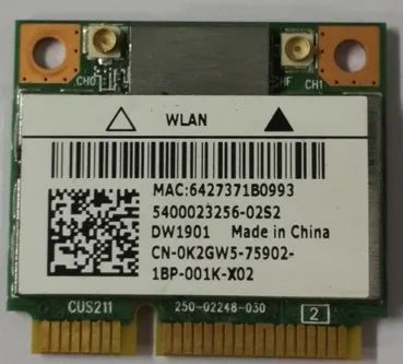 Новая беспроводная Wlan Wi-Fi карта для Atheros DW1901 MINI PCI-E 300 Мбит/с для совместимой с Bluetooth 4,0 карты для DELL Inspiron 13Z 15Z V3460
Новая беспроводная Wlan Wi-Fi карта для Atheros DW1901 MINI PCI-E 300 Мбит/с для совместимой с Bluetooth 4,0 карты для DELL Inspiron 13Z 15Z V3460