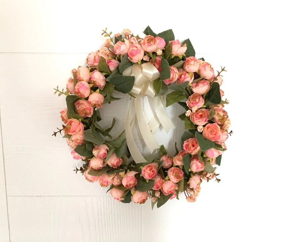 Christmas Garland 28cm Door Wall Decor Silk Rose Artificial Flower Wreath Party Christmas Decoration for Home Living Room Hotel
Christmas Garland 28cm Door Wall Decor Silk Rose Artificial Flower Wreath Party Christmas Decoration for Home Living Room Hotel