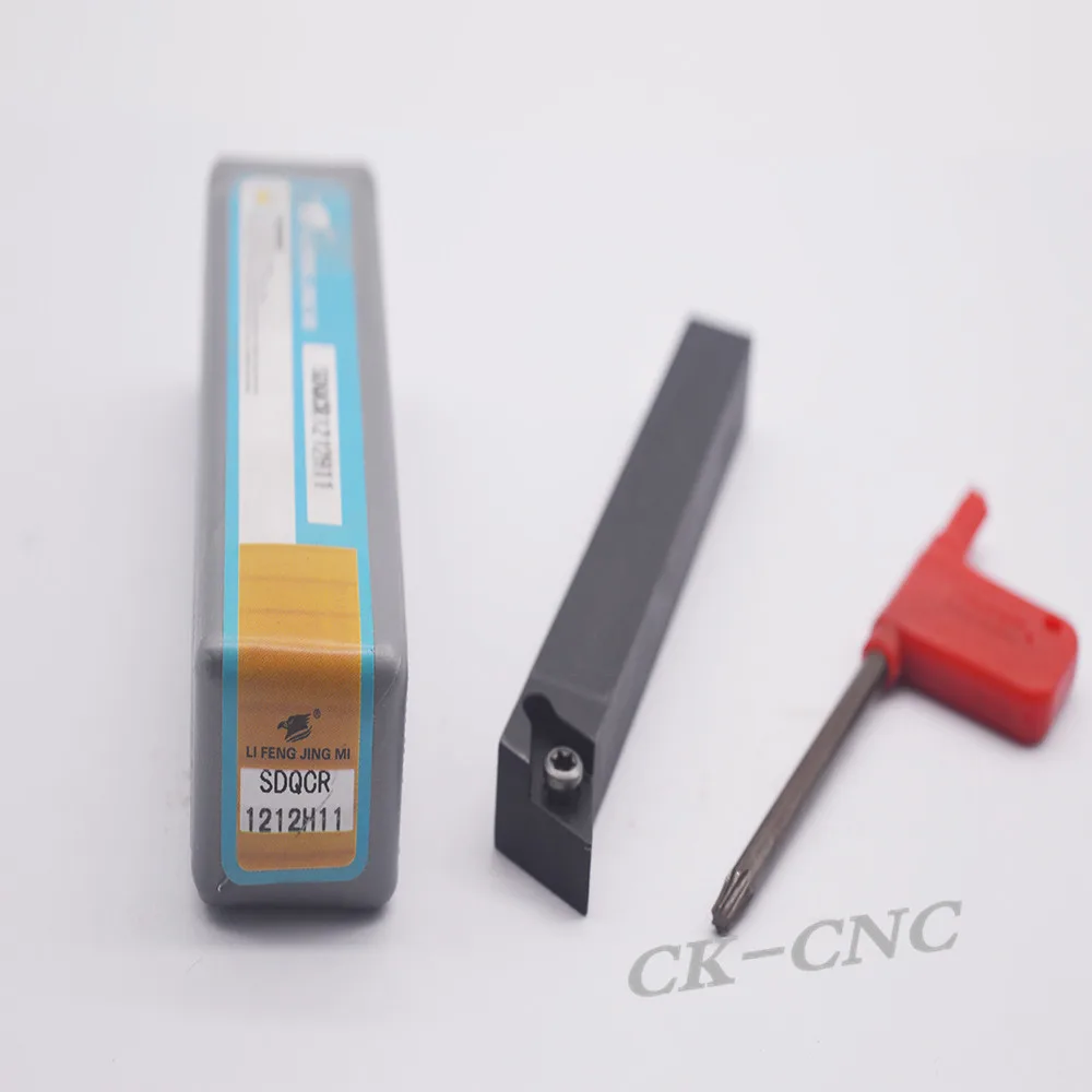SDQCR1212H11 12*12*100mm 55degreeCNC Lathe External Cutting Tool Right Holder For DC**11T3 inserts
SDQCR1212H11 12*12*100mm 55degreeCNC Lathe External Cutting Tool Right Holder For DC**11T3 inserts