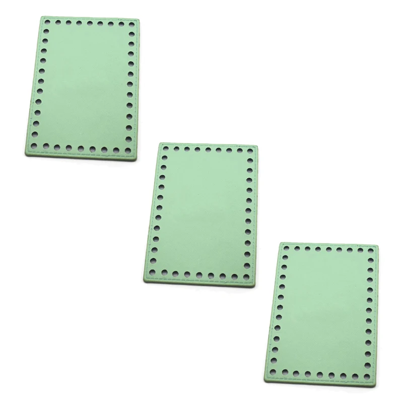 3pcs 16x11cm Bottoms for Knitting Bag Patent Leather Bag Accessories Rectangle Bottom with Holes Candy DIY Handmade Bags Bottoms
3pcs 16x11cm Bottoms for Knitting Bag Patent Leather Bag Accessories Rectangle Bottom with Holes Candy DIY Handmade Bags Bottoms