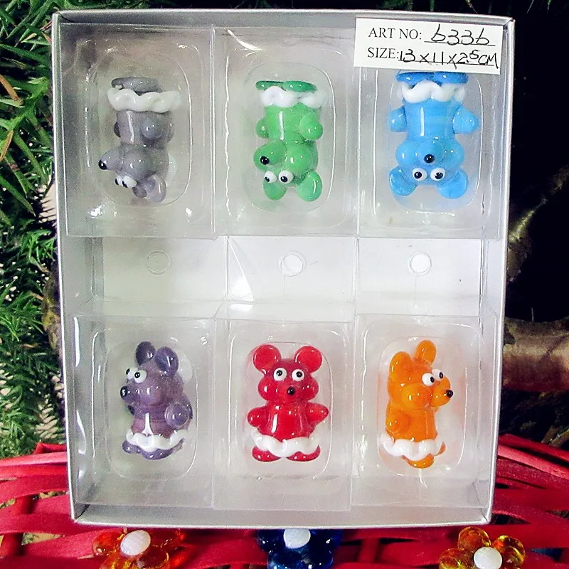 6pcs Custom Hand made Multi color Glass horsehead Figurines Christmas decoration pendant cartoon animal miniature donkey statue
6pcs Custom Hand made Multi color Glass horsehead Figurines Christmas decoration pendant cartoon animal miniature donkey statue
