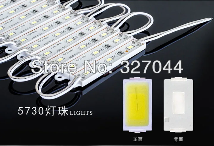 100pcs/lot SMD 5730 4 LED 20Lums 12v LED Module Waterproof IP65 DC12V+100pcs/lot
100pcs/lot SMD 5730 4 LED 20Lums 12v LED Module Waterproof IP65 DC12V+100pcs/lot