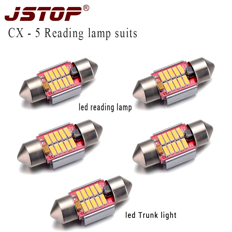 Лампы для чтения автомобильные JSTOP, 5 шт./компл., CX-5, 31 мм, led C5W, canbus festoon 4014SMD, 12-24 В, лампы для автомобилей, внутреннее освещение, светильник s
Лампы для чтения автомобильные JSTOP, 5 шт./компл., CX-5, 31 мм, led C5W, canbus festoon 4014SMD, 12-24 В, лампы для автомобилей, внутреннее освещение, светильник s