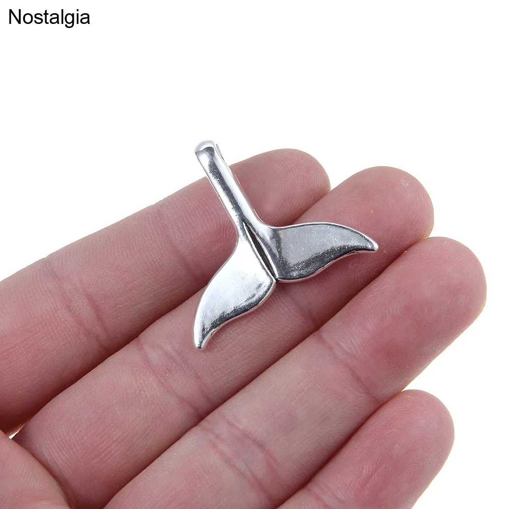 Nostalgia 5Pcs Whale Tail Charm Ocean Fish Pendant Jewelry With 5MM Large Hole For Bracelet Making 30*25MM
Nostalgia 5Pcs Whale Tail Charm Ocean Fish Pendant Jewelry With 5MM Large Hole For Bracelet Making 30*25MM