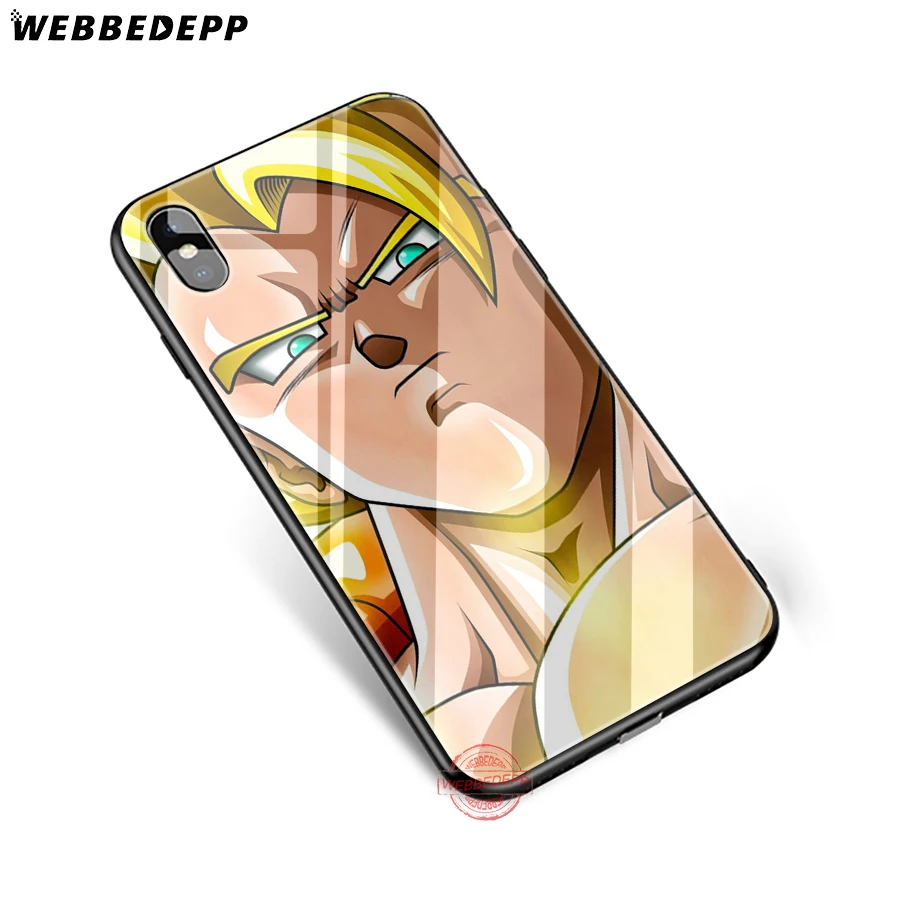 WEBBEDEPP Dragon Ball Dragonball Z Tempered Glass Phone Case for Apple iPhone XS Max XR X 8 7 6S Plus 5S SE Cover | Мобильные