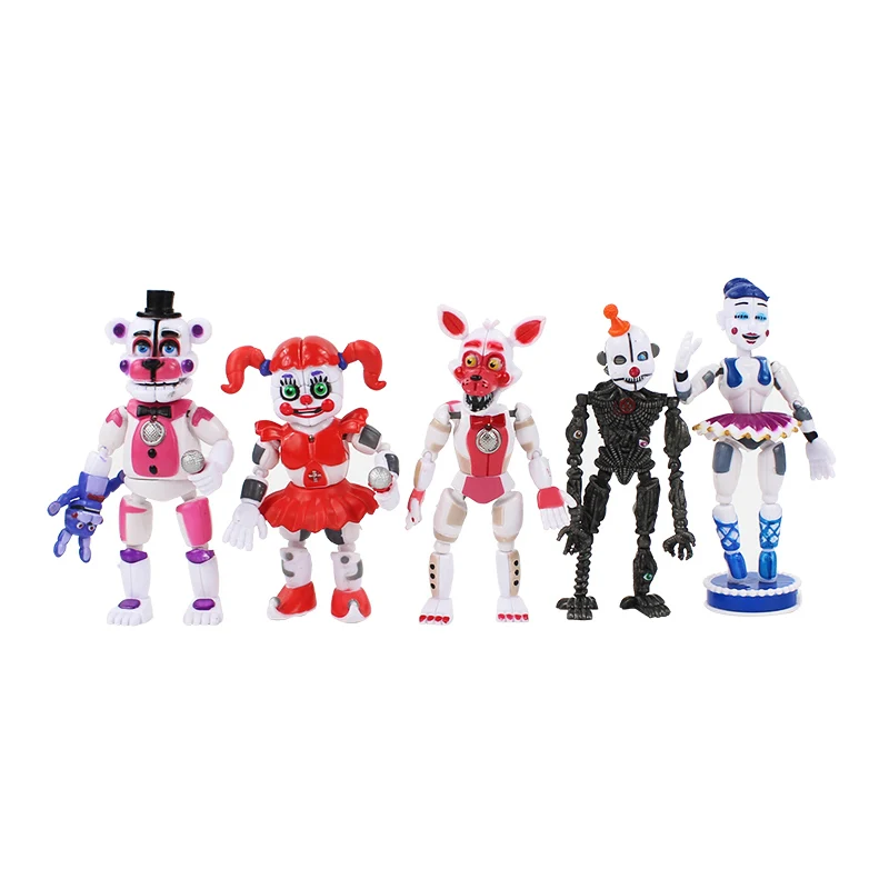 5Pcs/Set Animals Bear Fox Rabbit Duck Chicken toys with light PVC moveable Figures Toy 10-16cm
5Pcs/Set Animals Bear Fox Rabbit Duck Chicken toys with light PVC moveable Figures Toy 10-16cm