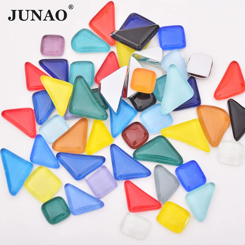 JUNAO Mix Color Glass Mosaic Stones Tile Adhesive Mosaic Pebbles Crystal Sticker Crafts Strass Tiles DIY Handmade Materials
JUNAO Mix Color Glass Mosaic Stones Tile Adhesive Mosaic Pebbles Crystal Sticker Crafts Strass Tiles DIY Handmade Materials