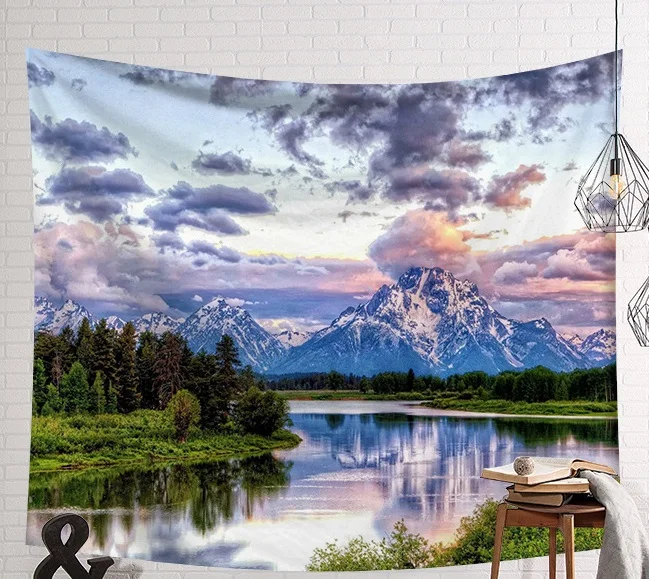 CAMMITEVER Beautiful Mountain River Scenery Tapestry Wall Hanging Art Wall Blanket Home Decor Bohemia Mandala Floral Carpet
CAMMITEVER Beautiful Mountain River Scenery Tapestry Wall Hanging Art Wall Blanket Home Decor Bohemia Mandala Floral Carpet