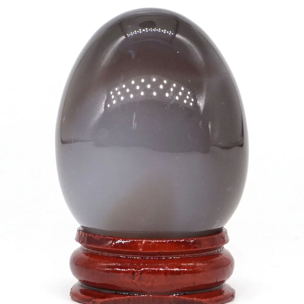 34*44MM Grey Agate Egg Natural Gemstone Crystal Mineral Healing Ball Home decoration accessory Kegel Massage Yoni Egg
34*44MM Grey Agate Egg Natural Gemstone Crystal Mineral Healing Ball Home decoration accessory Kegel Massage Yoni Egg