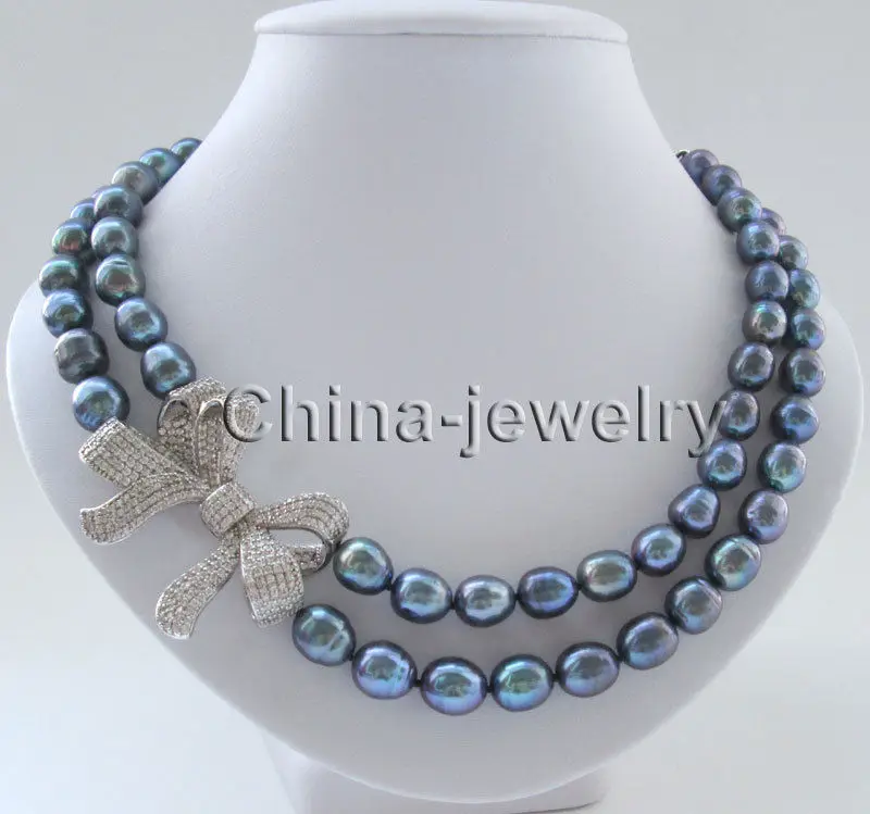 Hot sale new Style >>>>2row 18-20" 11-13mm natural black baroque freshwater pearl necklace
Hot sale new Style >>>>2row 18-20" 11-13mm natural black baroque freshwater pearl necklace