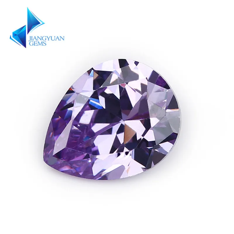 JYGEMS Pear Shape 5A Lavender CZ Stone 2x3-13x18mm Synthetic Gems Cubic Zirconia For Jewelry
JYGEMS Pear Shape 5A Lavender CZ Stone 2x3-13x18mm Synthetic Gems Cubic Zirconia For Jewelry