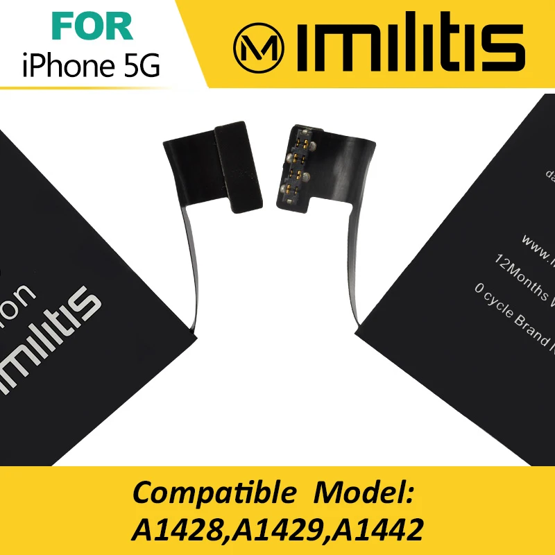 100% Оригинальные imilitis Батарея для iPhone 5 Bateria Замена г 1440 мАч с Инструменты