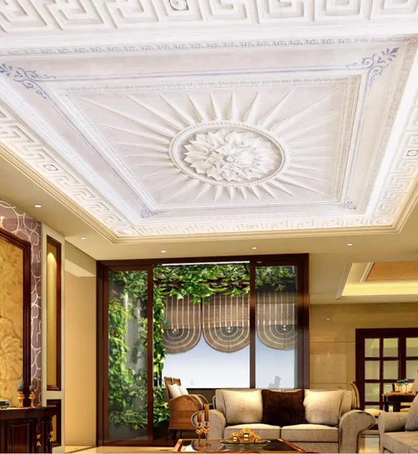 custom 3D ceiling Three-dimensional European white texture ceiling waterproof wall paper
custom 3D ceiling Three-dimensional European white texture ceiling waterproof wall paper