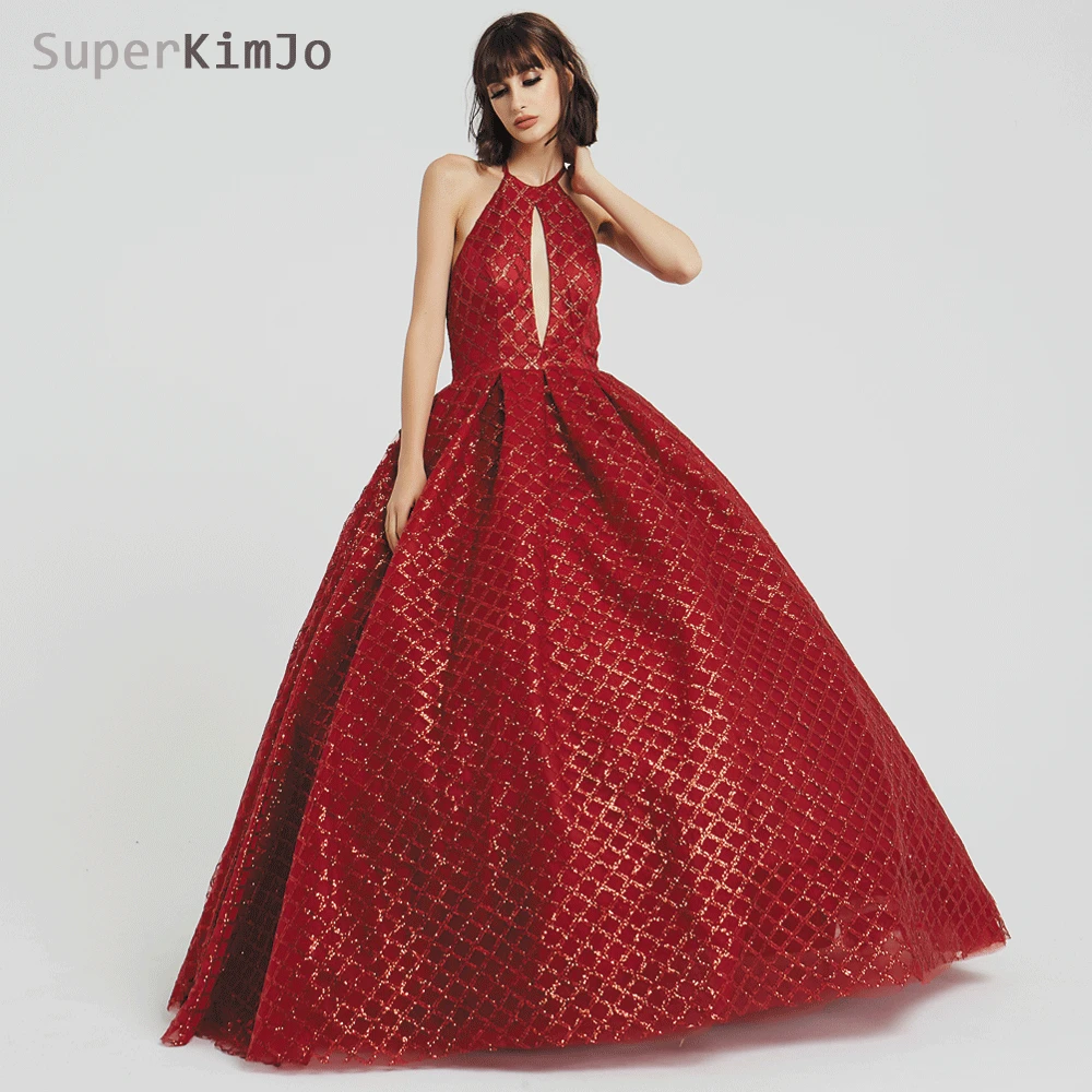 SuperKimJo Halter Prom Dress Ball Gown 2019 Luxury Burgundy Elegant Prom Gown Vestido De Graduacion Robe De Soiree
SuperKimJo Halter Prom Dress Ball Gown 2019 Luxury Burgundy Elegant Prom Gown Vestido De Graduacion Robe De Soiree